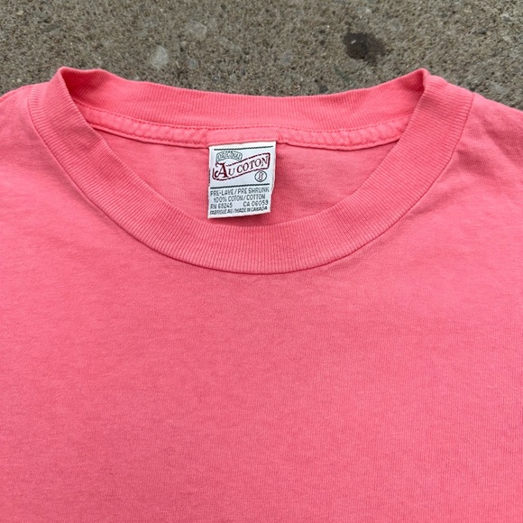 Vintage Au Cotton single stitch pink tee - Picture 3 of 8